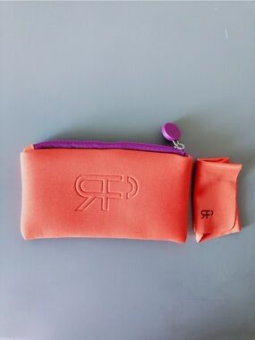 5/$20 Neoprene Sunglass Case with Purple Zip orange and purple